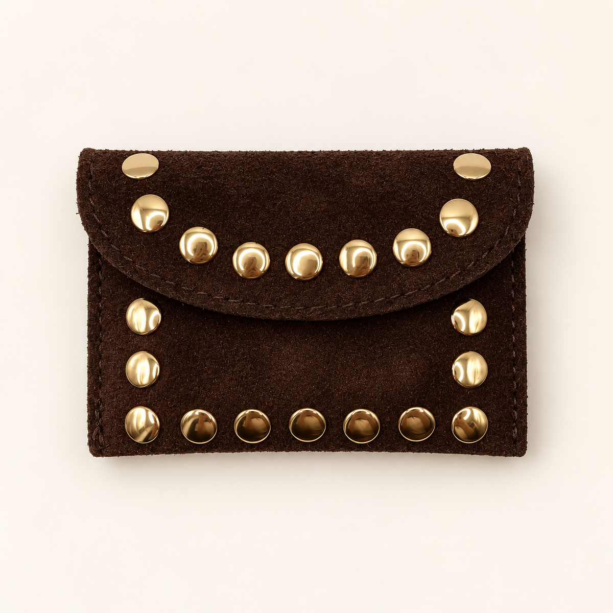 Beursje studs suède
