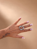 Statement ring zilver