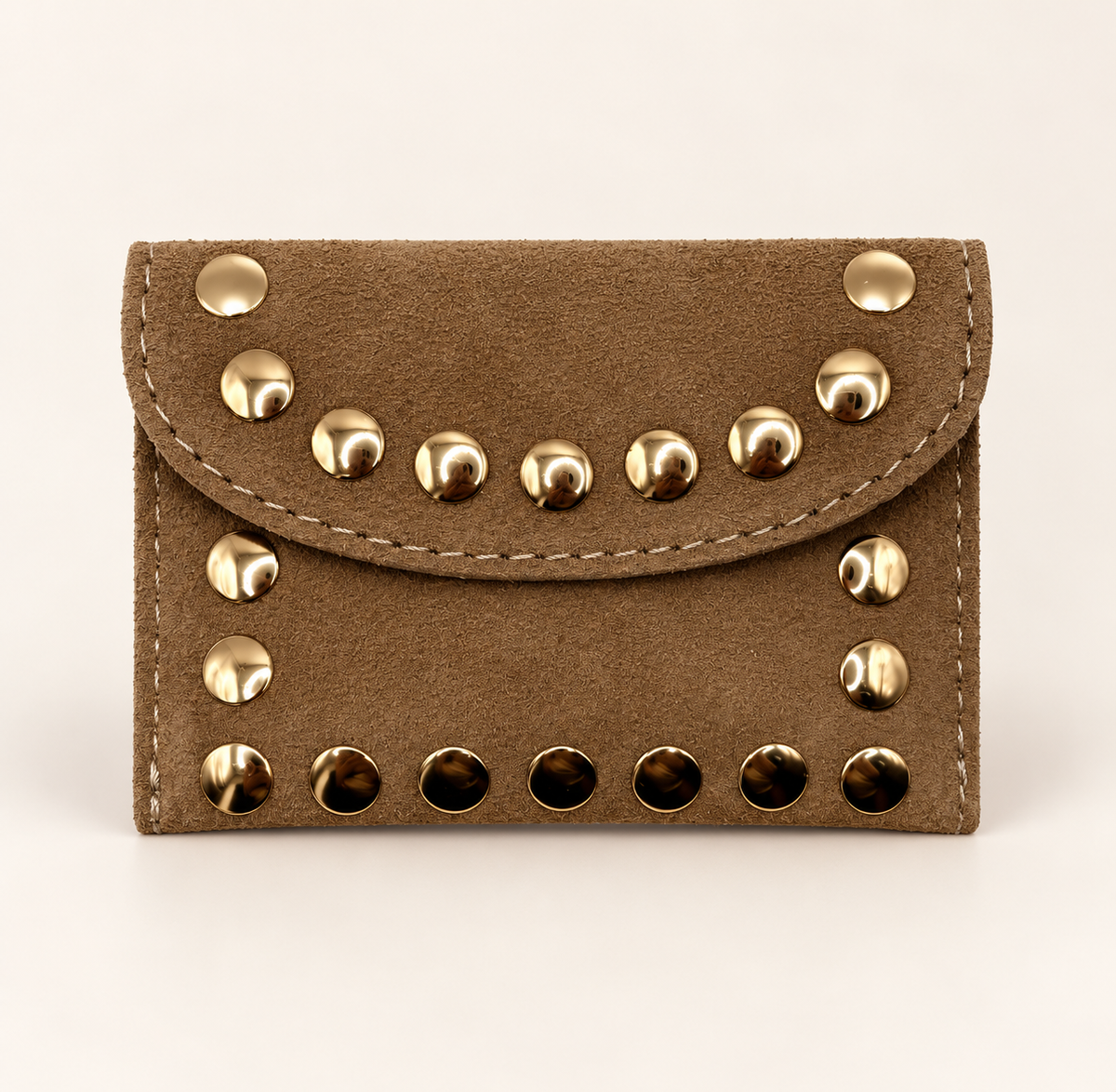 Beursje studs suède