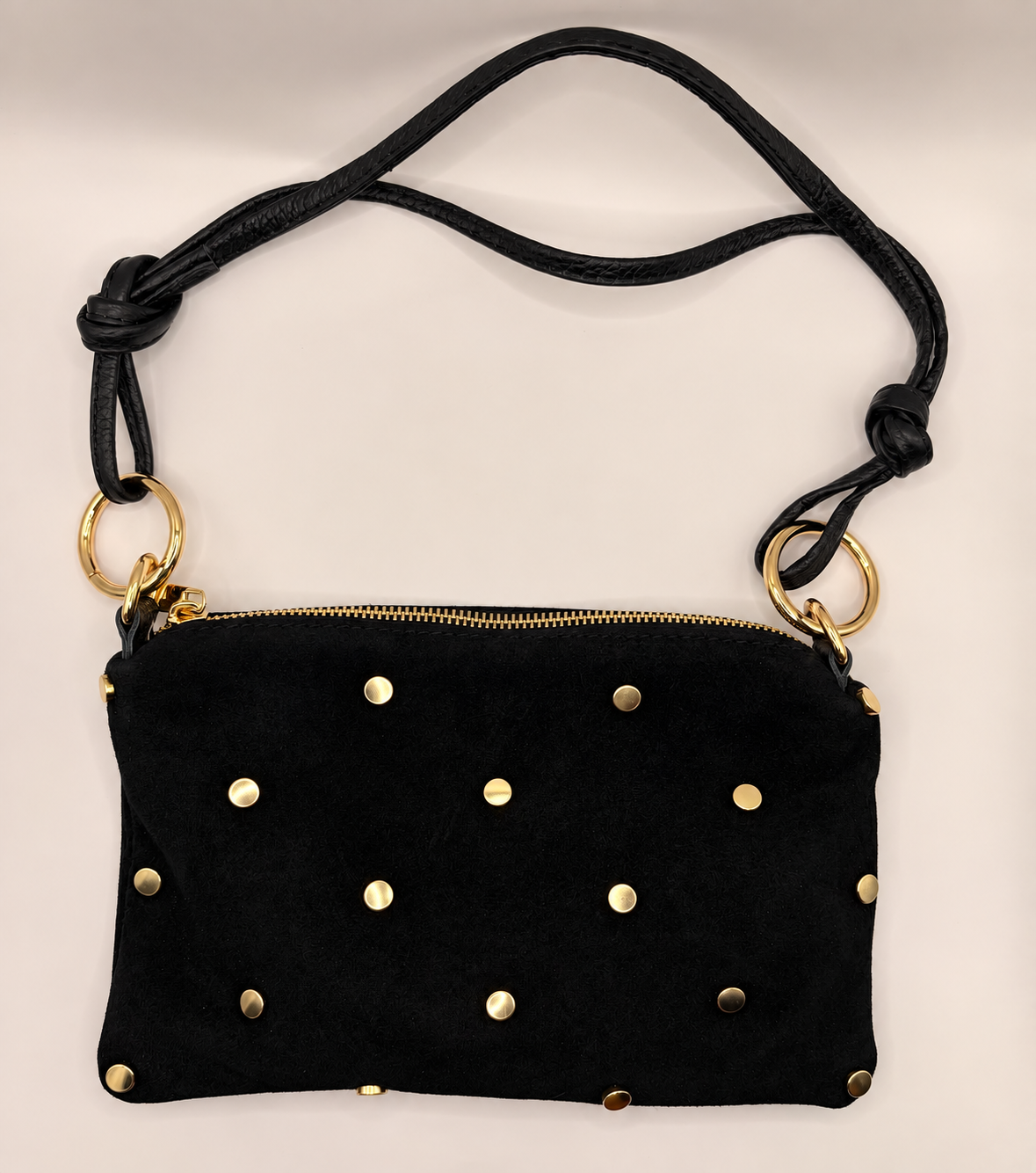 Stud bag suède