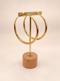 Basic grote oorringen goud