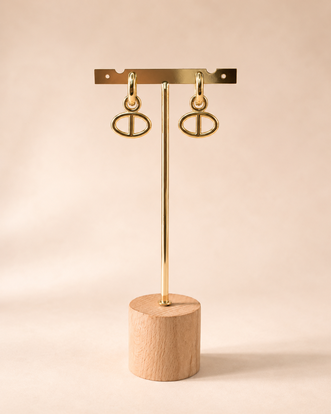 Oorbellen kleine rondjes goud