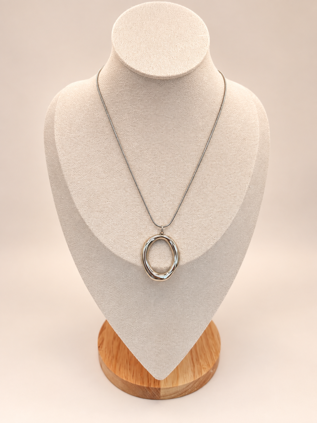 Statement ketting zilver