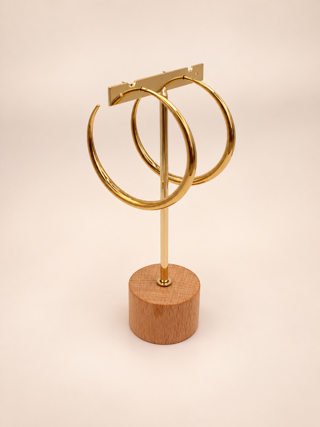 Basic middel oorringen goud