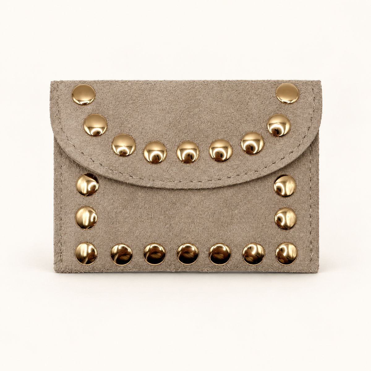 Beursje studs suède
