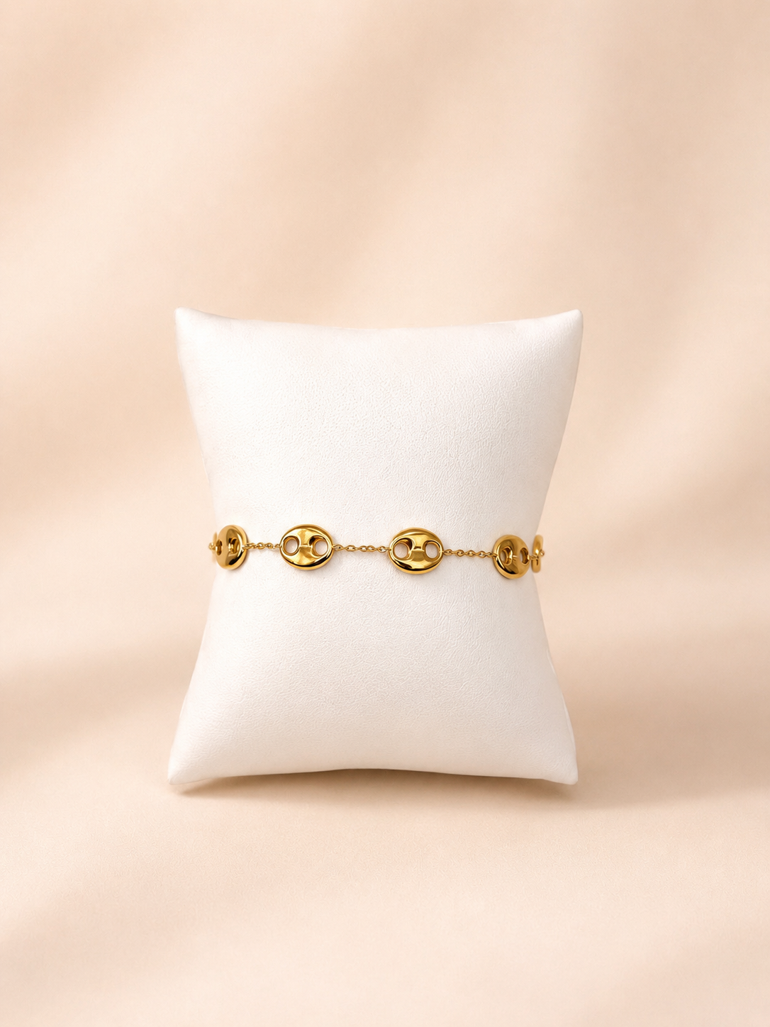 Armband knopjes goud