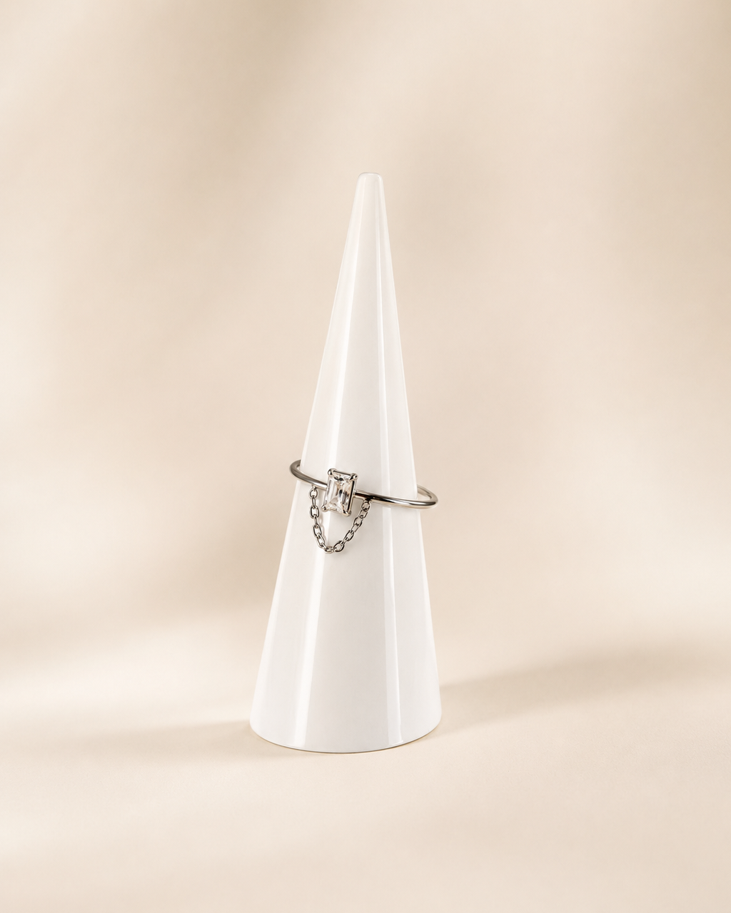 Ring met steentje zilver