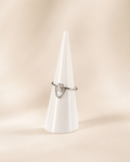 Ring met steentje zilver