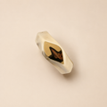 Marble white armband goudkleurig