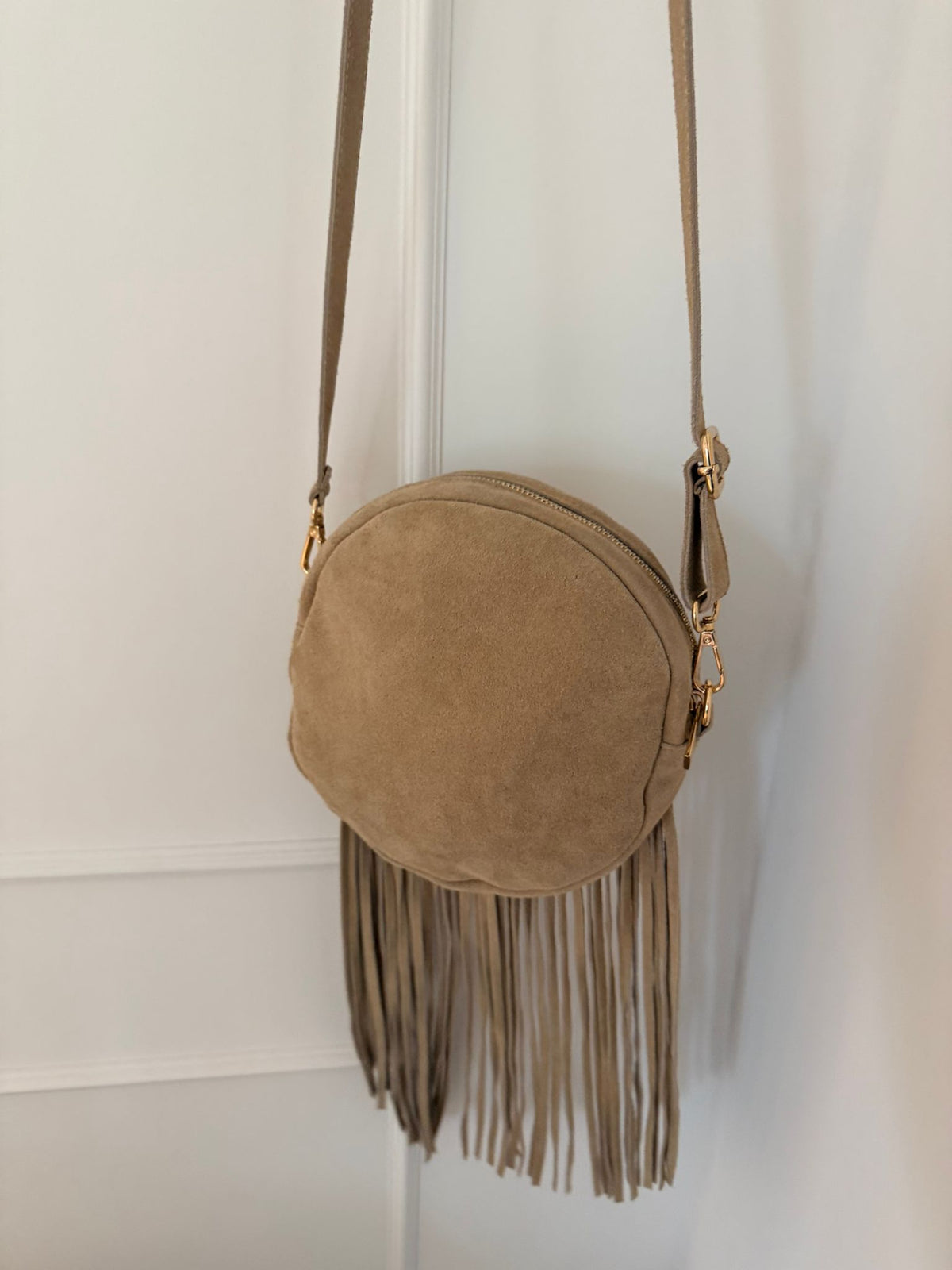 Lea fringe bag suède