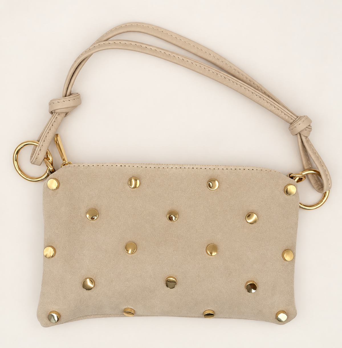 Stud bag suède
