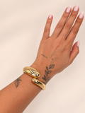 Organische bold armband goud
