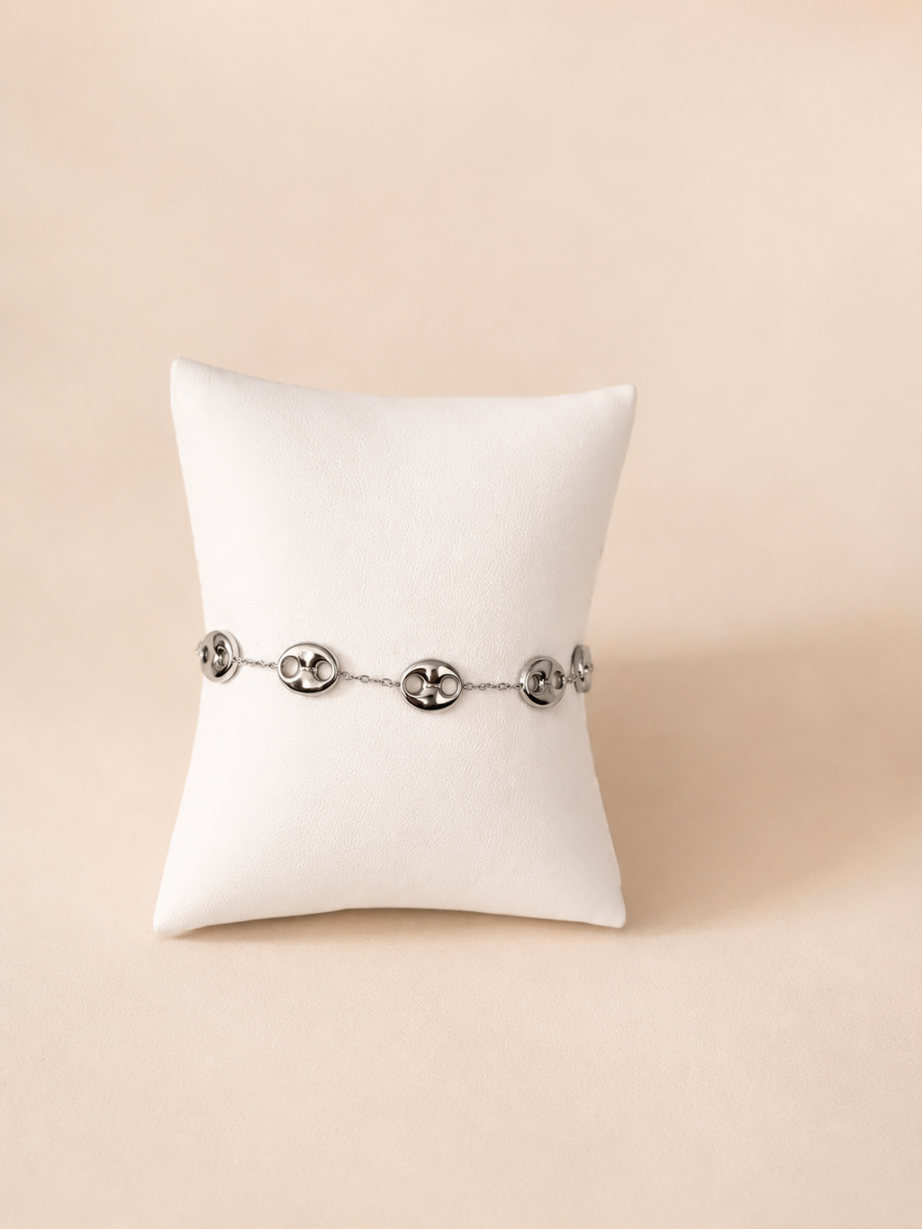Armband knopjes zilver