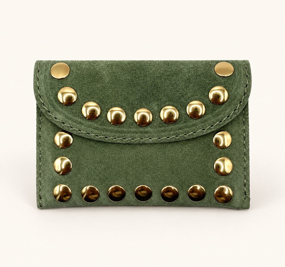 Beursje studs suède
