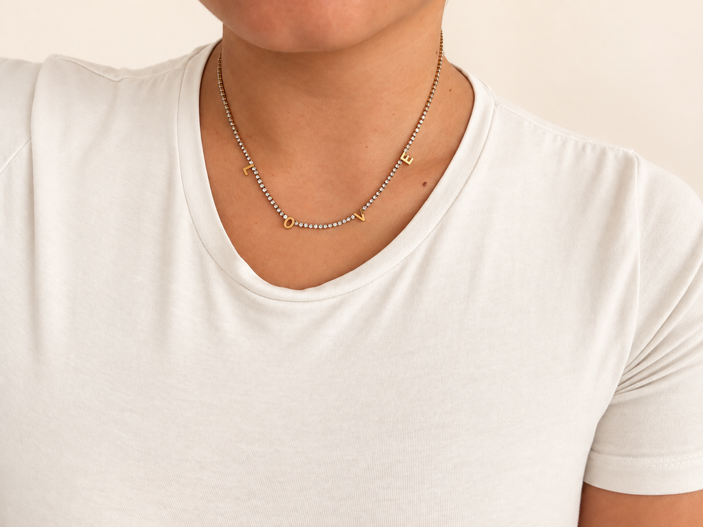 Love ketting goud