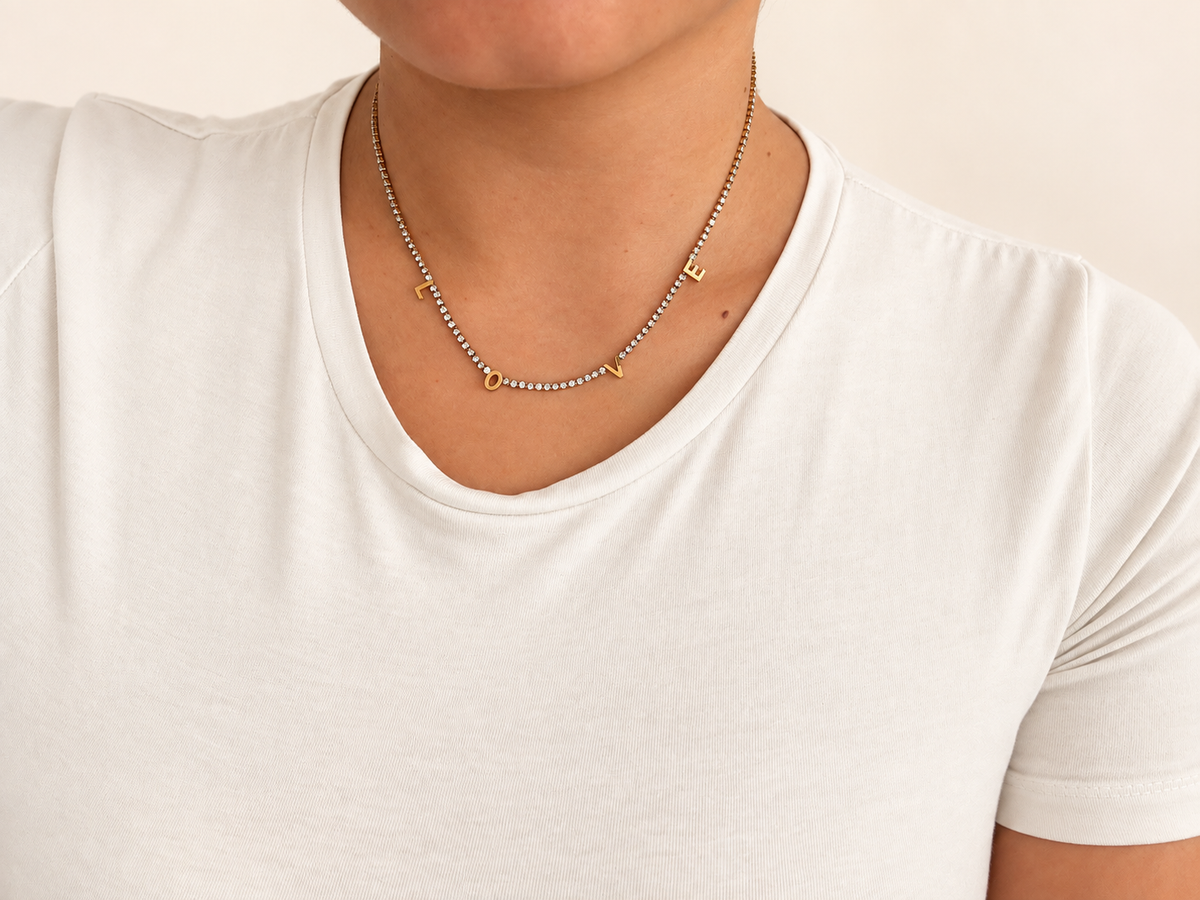 Love ketting goud