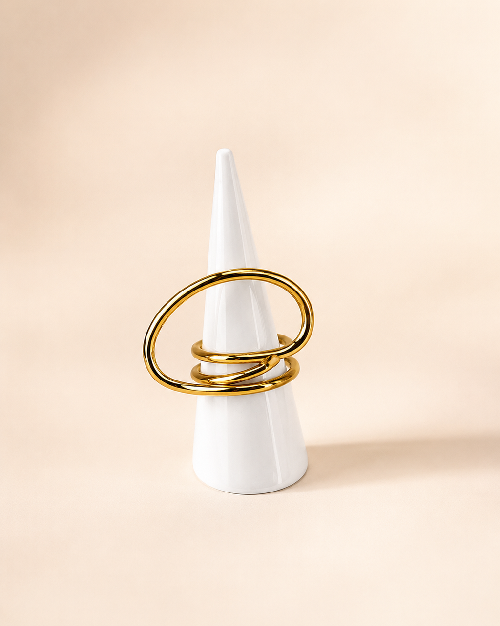 Statement ring met lus goud