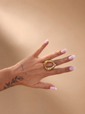 Statement ring goudkleurig