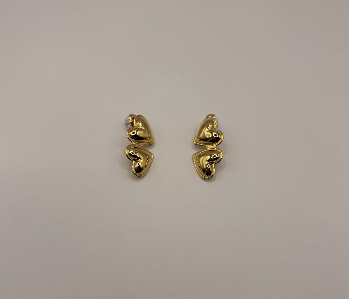 Oorbellen hartjes goudkleurig