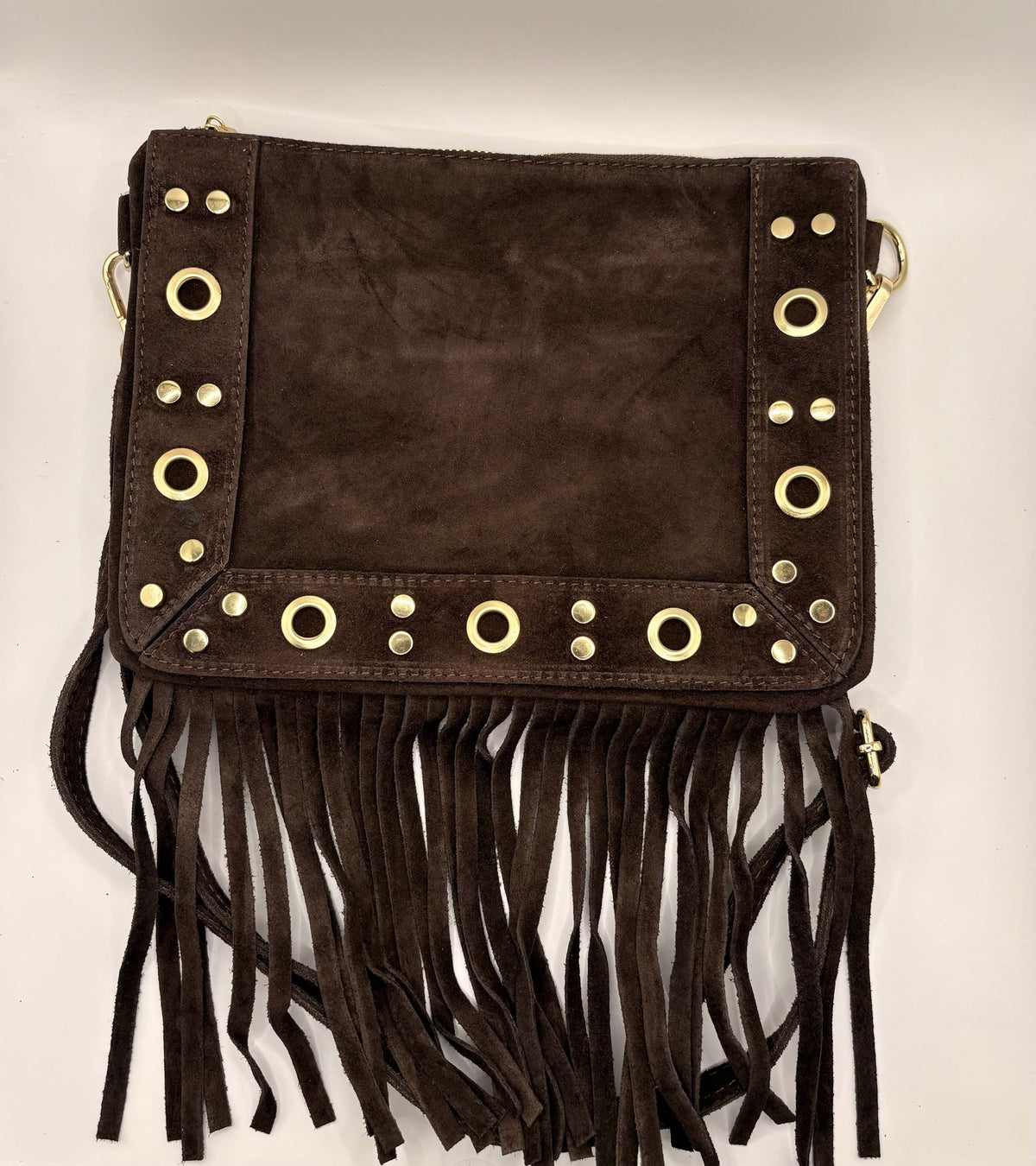 Ibiza fringe bag suède