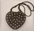 Stud bag heart suède