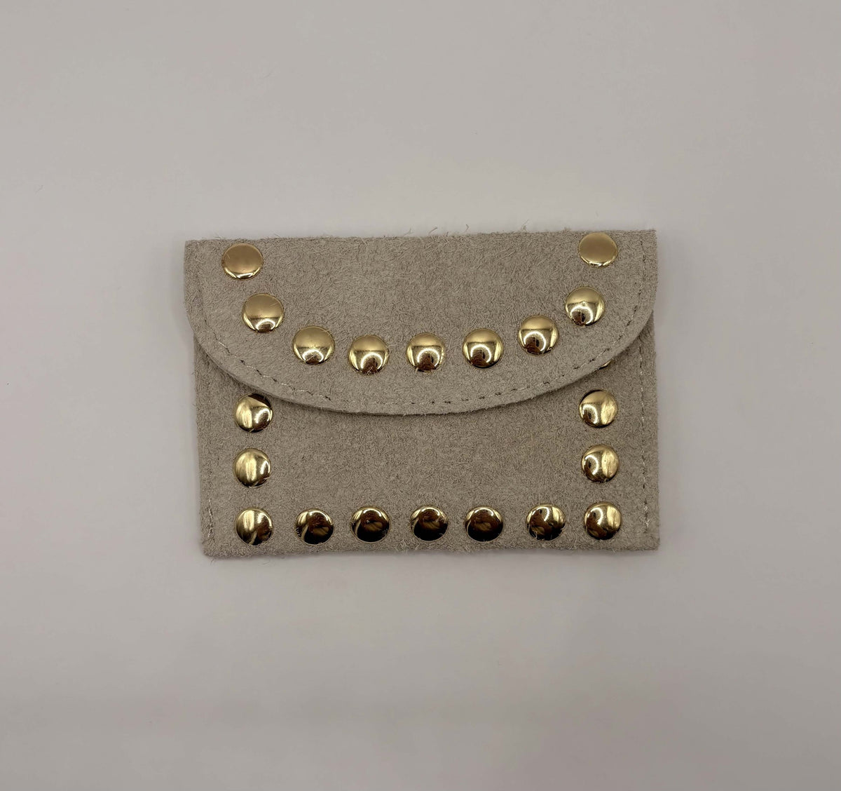 Beursje studs suède